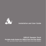 Audiovox XB9 - Speaker Sys With XM Satellite Radio Cradle User guide