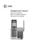 AT&T CRL81212 User`s manual