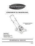 MTD 60-1616-6 Owner`s manual