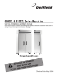 Delfield 6025XL-GH Installation manual