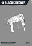 Black & Decker KD750 Instruction manual