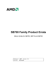 AMD SB750 Specifications