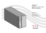 MGE UPS Systems 14+ User manual