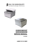 Ricoh G183 Service manual