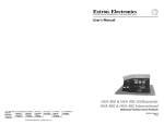 Extron electronics HSA 402 User`s manual