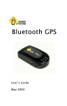 Mobile Crossing BLUETOOTH GPS User`s guide