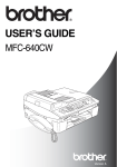 Brother MFC-640CW User`s guide