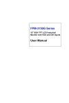 Advantech FPM-3150G Series User manual