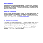 Agilent Technologies J3972A User`s guide