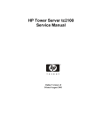 HP Tc2100 - Server - 128 MB RAM Service manual
