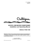 Culligan ESTATE 2 Specifications