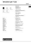 Ariston F 60.1 Operating instructions