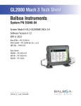 Balboa Instruments ML400 User guide
