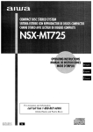 Aiwa NSX-MT725 Operating instructions