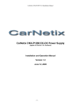 CarNetix CNX-P1290 Installation manual
