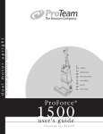 Pro-Team ProForce 1500 Owner`s manual