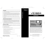 Roland VS-1824 Owner`s manual