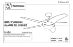 Westinghouse GFP Series Owner`s manual