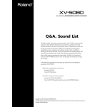 Roland XV-5080. Owner`s manual