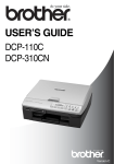 Brother DCP-310CN User`s guide