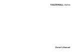 Vauxhall ASTRA Owner`s manual