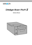 Minolta DiMAGE DiMAGE Scan Multi PRO Hardware manual
