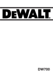 DeWalt DW700 Technical data