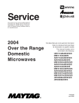 Maytag MMV1153AAB Service manual