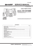 Sharp CD-CH1000 Service manual