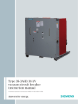 Siemens 38-3AH3 38 kV Instruction manual
