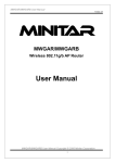 Minitar MWGAR User manual