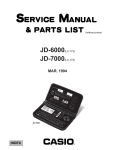 Casio JD-6000 Specifications