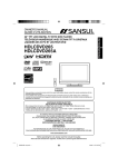 Sansui HDLCDVD265A Owner`s manual