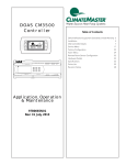 ClimateMaster DOAS CM3500 Specifications
