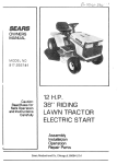 Sears 917.255741 Owner`s manual