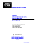 Agilent Technologies E1465A Service manual