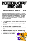 Ramsey Electronics AVS10 Instruction manual