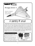 WattAge Mirage 2000-5 Instruction manual