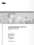 Cisco ONS 15454 SDH Specifications