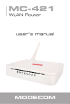Modecom MC-421 User`s manual