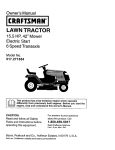 Craftsman 917.271554 Owner`s manual