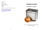 Bread Maker 17 Functions