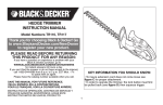 Black & Decker DE8 Instruction manual