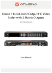 Atlona AT-HD-V12x2 User manual
