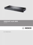 Bosch VJM-4016 Installation manual