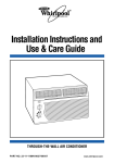 Whirlpool ACU124PK0 Use & care guide