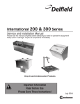 Delfield N227 Installation manual