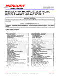 Mercury D7.3L D-TRONIC Installation manual