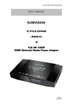 CyClone MKV 1080P User manual