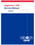 Minolta magicolor 330 Service manual